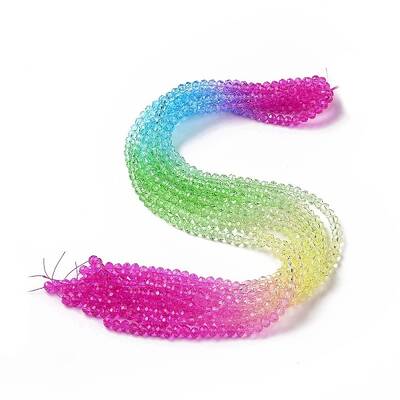 Transparent Glass Beads Strands
