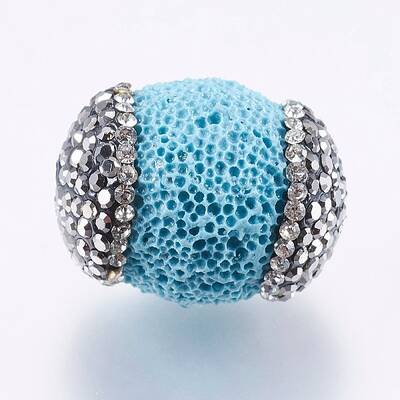 Synthetic & Dyed Lava Rock Beads