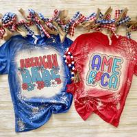 4th of July T-Shirt Bleached - Gildan - Unisex