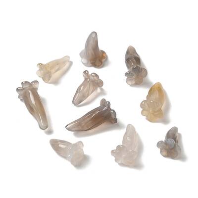 Natural Grey Agate Beads