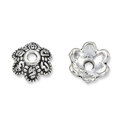 Tibetan Style Alloy Bead Caps