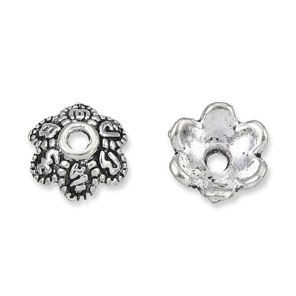 Tibetan Style Alloy Bead Caps