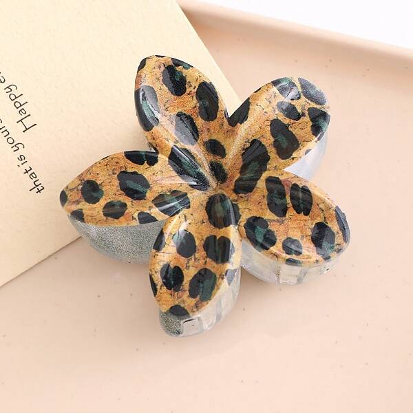 Flower Plastic Claw Hair Clips