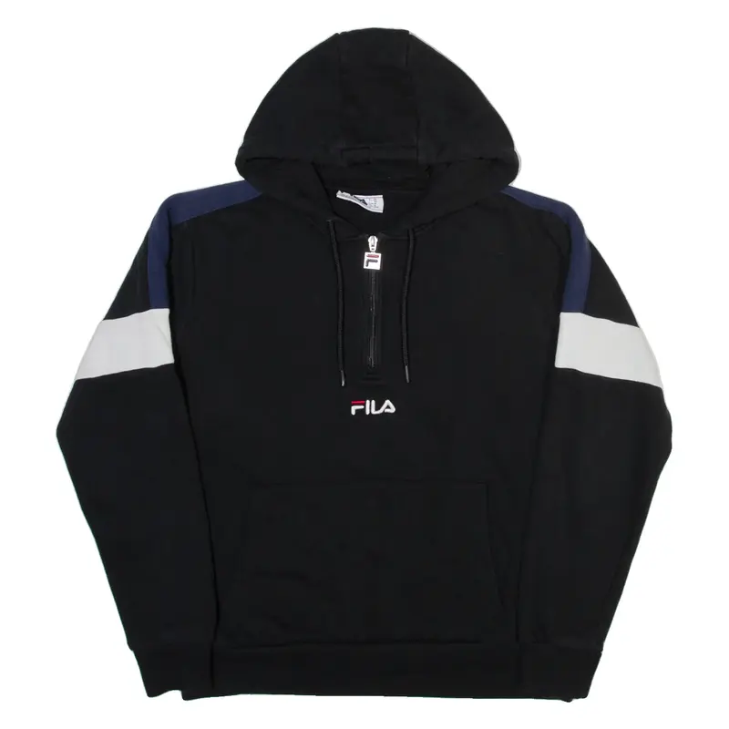 FILA Mens Black Hoodie M