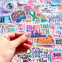 150 PCS Mental Health Matters Stickers Pack for Journals, Laptops, Water Bottles, Therapist Office Decor, Counselor Office Mu...