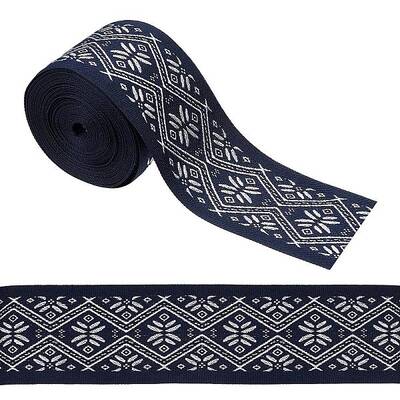 Ethnic style Embroidery Polyester Ribbons