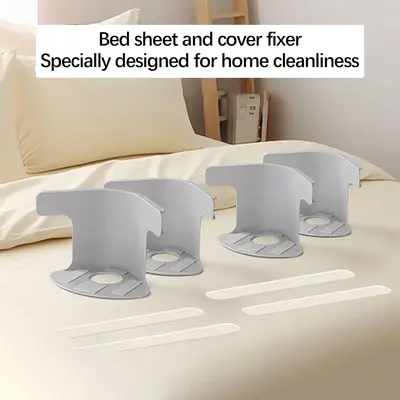 Lock Sheet Holders Set of 4, Bed Corner Sheet Grippers Straps Heavy Duty Mattress Straps for All Sheet Sizes, Non-Slip Sheet ...