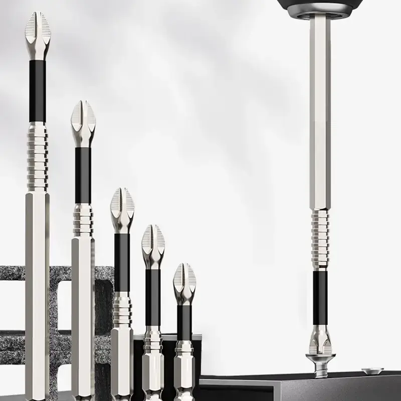 K5 Impact-Resistant and Non-Slip Bit,Impact Driver Bit Set,Titanium Alloy Impact Non-Slip Cross Head,High Magnetic Screwdrive...