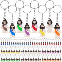 Yelakey 50pcs/100pcs Mini Jesus Statue Keychain Christian Fashion Keychain Jesus Love You Design Perfect for Men and Women Ba...