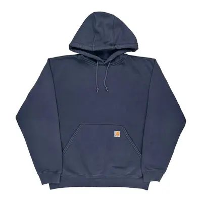 Carhartt Hoodie - Large Navy Cotton Blend | Size: large