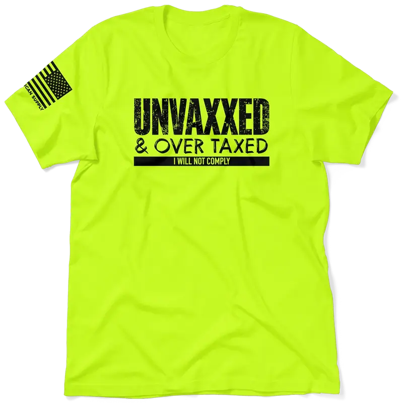Over Taxxed - Safety Yellow Hi-Vis T-Shirt