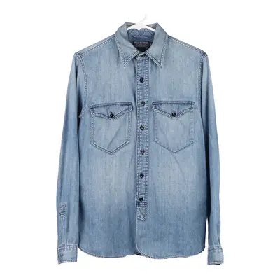 Ralph Lauren Denim Shirt - Small Blue Cotton Blend
