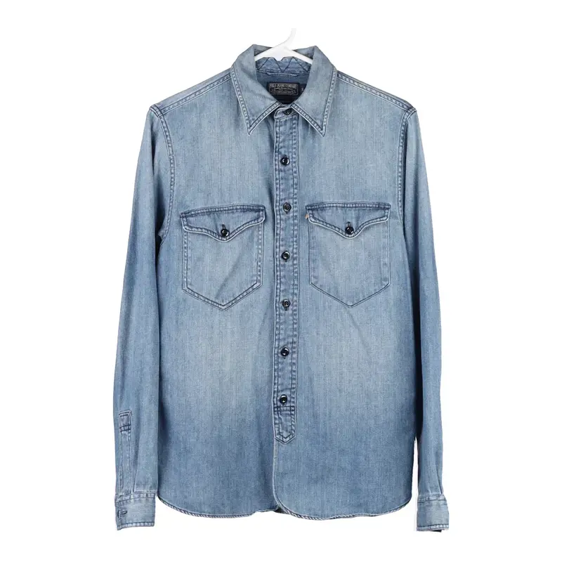 Ralph Lauren Denim Shirt - Small Blue Cotton Blend