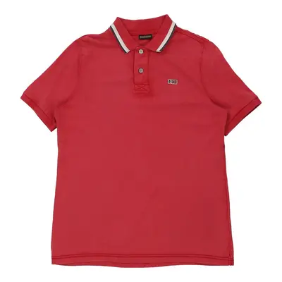 Napapijri Polo Shirt - Medium Red Cotton