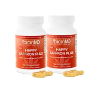 2-pack BrainMD - Happy Saffron Plus | #1 formula for a healthier, happier you - 90 Capsules to Rule Your Day