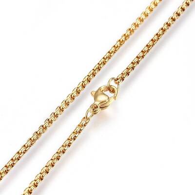 304 Stainless Steel Rolo Chain Necklaces