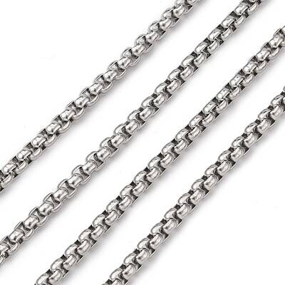 Tarnish Resistant 304 Stainless Steel Box Chains