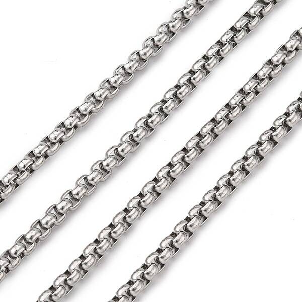Tarnish Resistant 304 Stainless Steel Box Chains