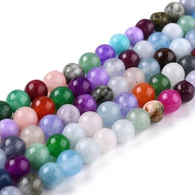 Natural White Jade Beads