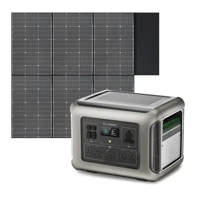 ALLPOWERS R2500 Portable Power Station Home Backup 2500W 2016Wh R2500+ SF039 Solar Panel 600W