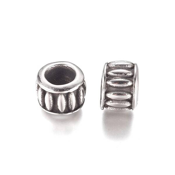 304 Stainless Steel European Beads