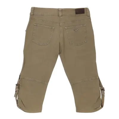 Armani Jeans Shorts - 30W UK 8 Khaki Cotton Blend | Size: UK 8