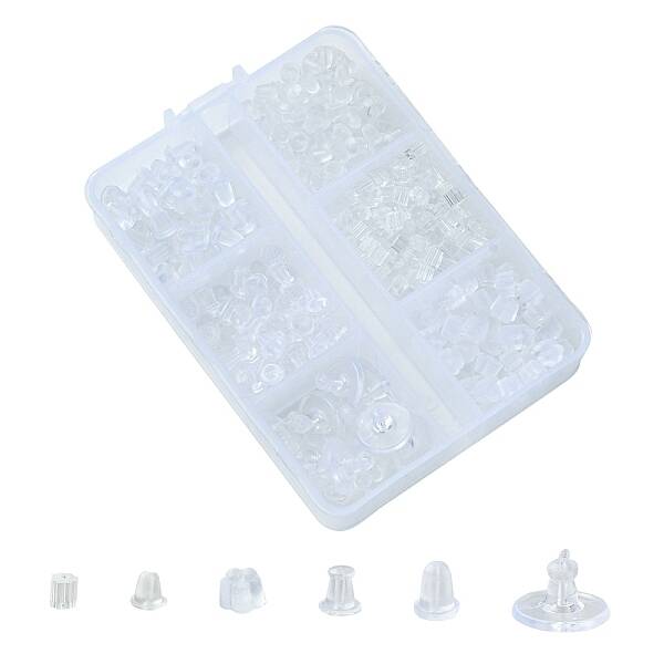 443Pcs 6 Style Plastic Ear Nuts Sets