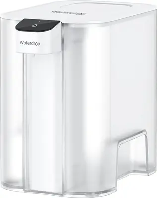 Waterdrop Mega Electric Water Filter Pitcher ED04 200-Gallon 5X Times Long-Life Dispenser NSF Certified, Reduce Chlorine, Lea...