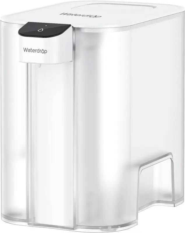 Waterdrop Mega Electric Water Filter Pitcher ED04 200-Gallon 5X Times Long-Life Dispenser NSF Certified, Reduce Chlorine, Lea...
