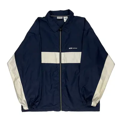 Reebok Jacket - Large Navy Nylon