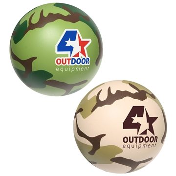 150 Customized Camouflage Stress Ball - Stress Reliever - ...