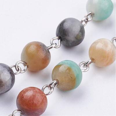 Natural Amazonite Handmade Beaded Chains