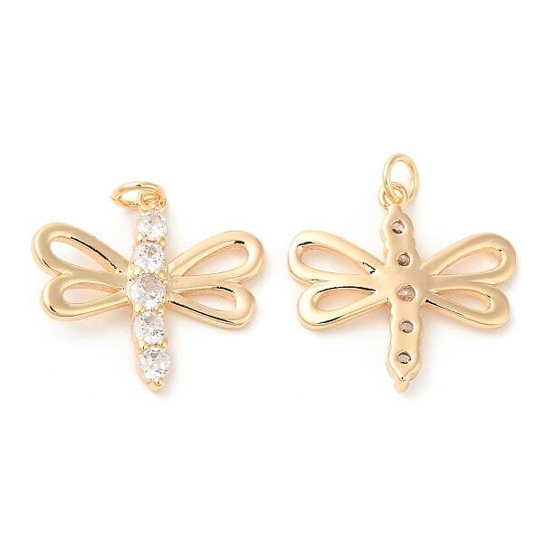 Brass & Cubic Zirconia Pendants