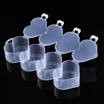 Heart Polypropylene(PP) Bead Storage Container