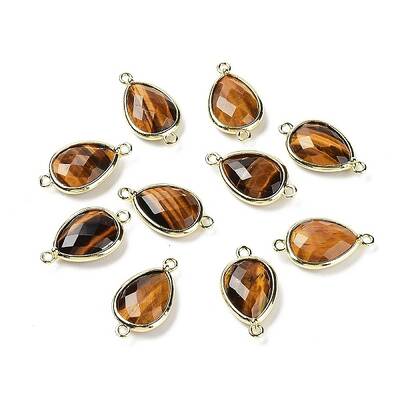 Natural Tiger Eye Links connectors