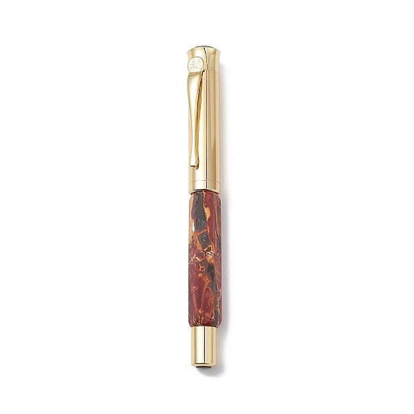 Natural Picasso Jasper Brass Pens