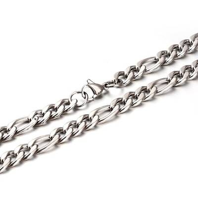 Tarnish Resistant 304 Stainless Steel Figaro Chains Necklaces