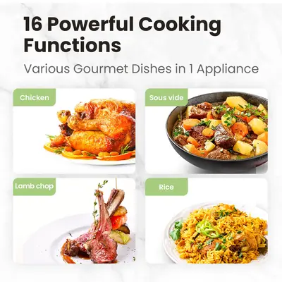 COMFEE 16 in 1 Electric Pressure Cooker, gift, Instant Multi Cooker Non-Stick Pot Sauté Steamer Stainless Steel with Digital...