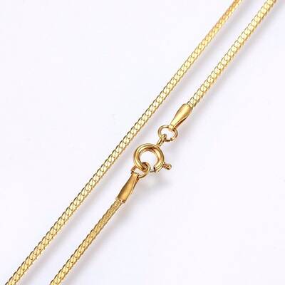 304 Stainless Steel Snake Chain Necklaces