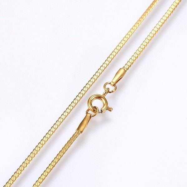 304 Stainless Steel Snake Chain Necklaces