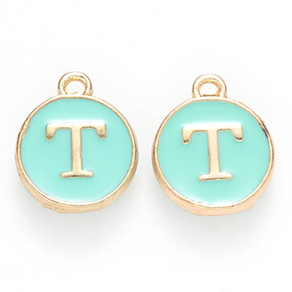 Golden Plated Alloy Enamel Charms