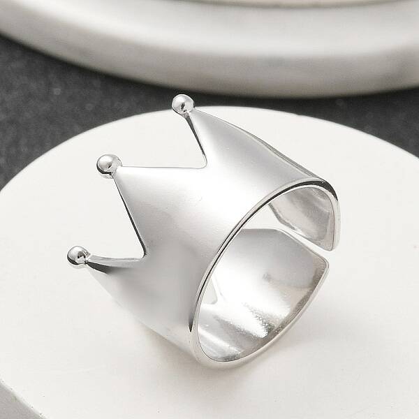 304 Stainless Steel Open Cuff Ring for Women