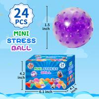 Mini Stress Balls, 24 pcs Squishy Fidget Toys Bulk Stress Relief Sensory Toys for Kids Autism ADHD Adults Birthday Gift Party...