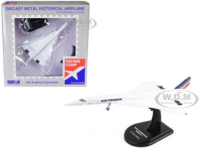 BAC Concorde Passenger Aircraft Air France 1/350 Diecast Model Airplane by Postage Stamp