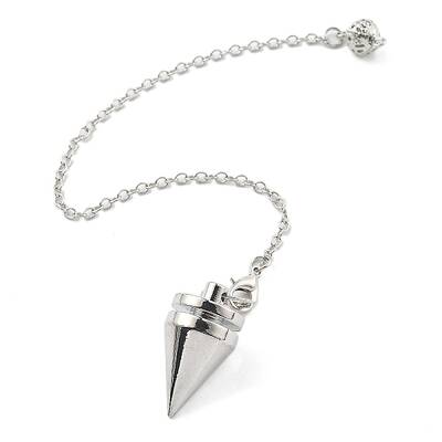 Brass Dowsing Pendulum Big Pointed Cone Pendants