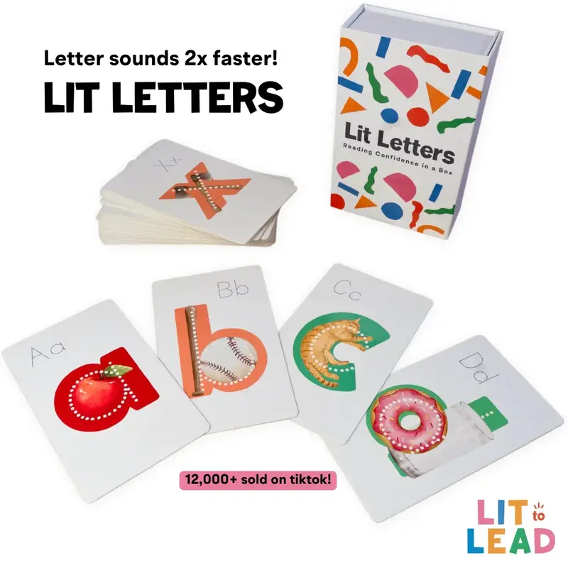 Lit Letters: learn letter sounds 2x faster! preschool alphabet tool