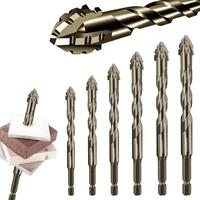 4-7 Pcs Sawtooth Eccentric Drill Bit Set,  High-Strength Heavy Duty Concrete Drill Bit for Steel/Metal/Wood/Tile/Brick/Glass,...