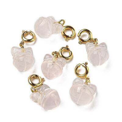 Natural Rose Quartz Pendant Decorations