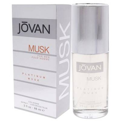 Jovan Platinum Musk Cologne for Men - Cologne Spray 3.0 oz