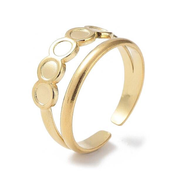 304 Stainless Steel Open Cuff Ring Components